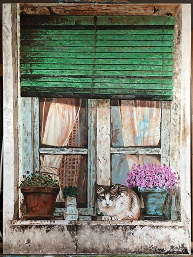 GATO EN LA VENTANA